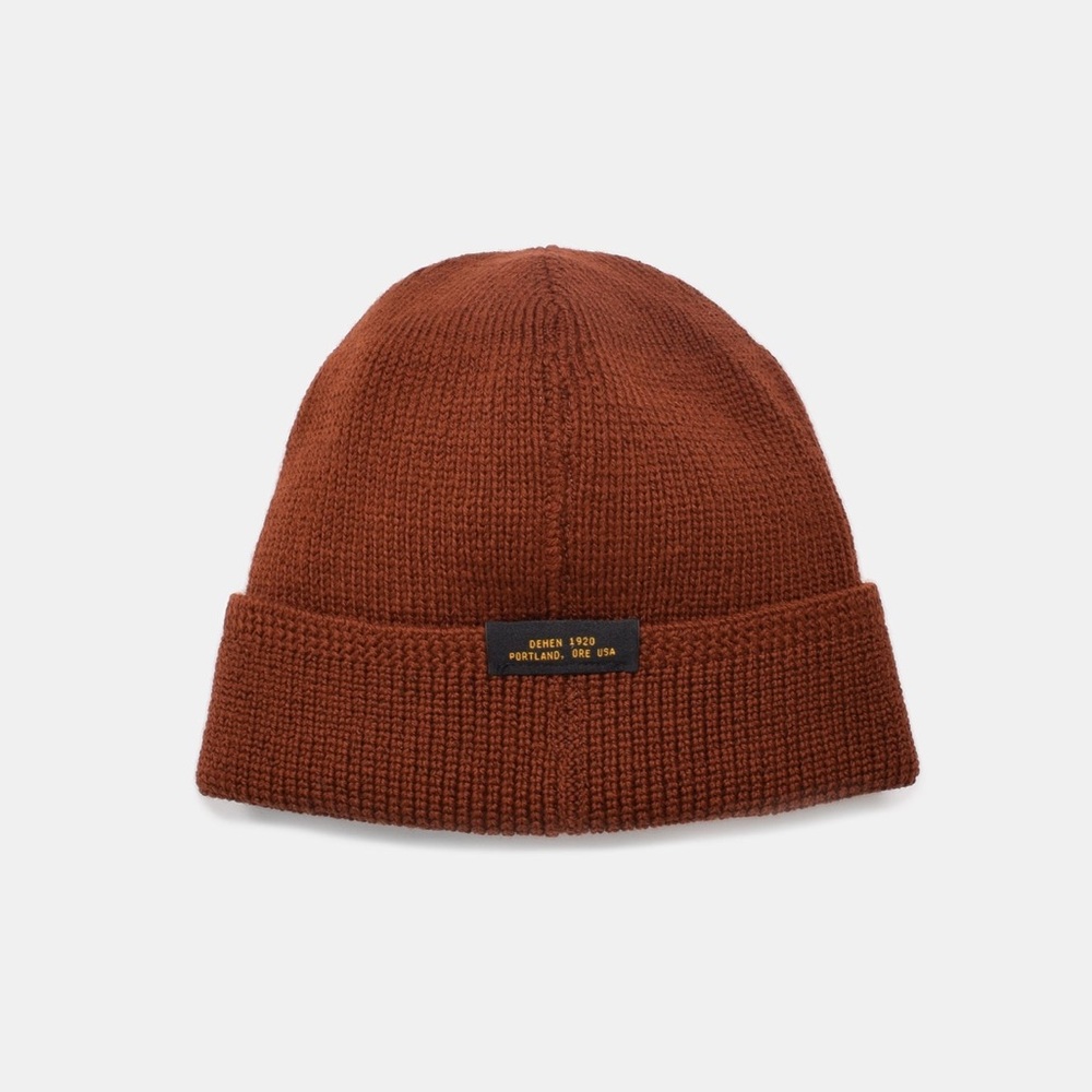 Dehen 1920 Wool Knit Watch Cap - Tobacco